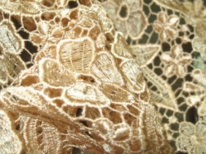 Guipure lace - camel