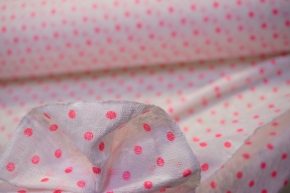 Linen jersey - pink dots