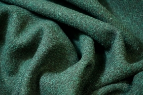 Virgin wool tweed - dark green