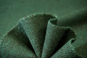 Virgin wool tweed - dark green