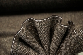 Virgin wool tweed - herringbone weave