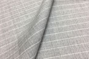 Virgin wool - gray beige with pinstripes