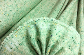 Virgin wool tweed - mint green