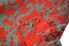 Virgin wool - red and gray