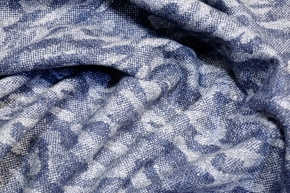 Virgin wool - camouflage, blue
