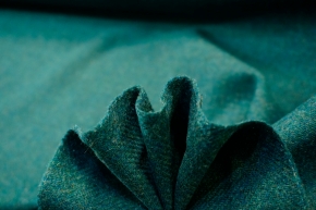 Tweed - grün-blau meliert