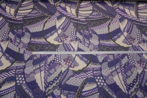 Virgin wool - purple pattern