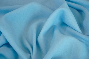 Virgin wool crepe - light blue