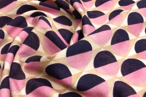 virgin wool dot pattern rose-brown