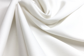 elastic wool satin - white