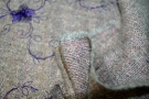 embroidered virgin wool