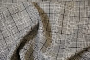 virgin wool with silk - Prince of Wales check