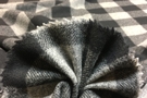 Virgin wool - check, gray / black