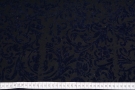 Schurwollmischung mit Samt - schwarz/blau