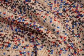 Virgin wool knit - beige / colored
