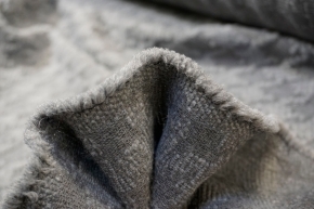 Virgin wool mix - houndstooth, gray