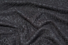 Schurwolle mit Baumwolle - schwarz