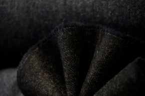 Virgin wool with cashmere - dark blue / white