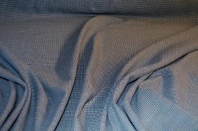 Schurwollmischung - blau und weiß