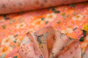 Cotton-floral pattern on pink