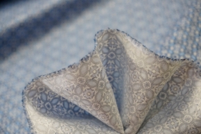 Cotton - blue porcelain pattern