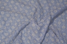 embroidered cotton - white / blue striped