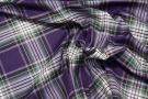 Cotton - purple tartan