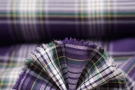 Cotton - purple tartan