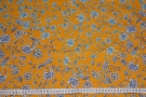 Baumwolle - floraler Print auf gelb