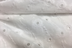 eyelet embroidery - white