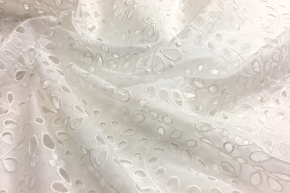 Cotton - eyelet embroidery