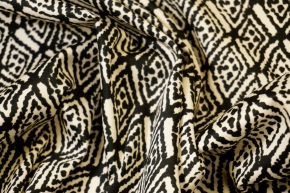 Baumwollstretch - schwarzes Muster