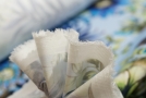 Baumwollstretch - blauer Floralprint