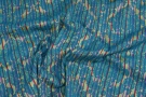 Cotton jacquard - turquoise