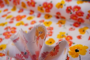 Baumwollstretch - Blumen