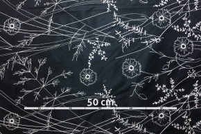 embroidered cotton rep border