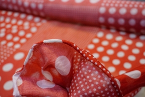 Cotton with silk - polka dots