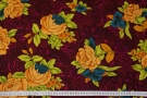 Cotton with viscose flowers