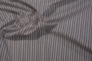 Cotton with linen - red striped