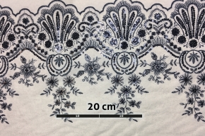 Border embroidery - cream