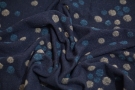 remnants, virgin wool merino jersey - dark blue