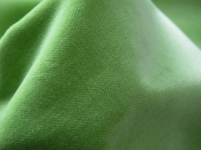 Baumwollsamt - apfelgrün