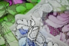 elastic lace - floral motif