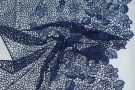 Spitzenborte - tintenblau, 43 cm