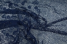 Spitzenborte - tintenblau, 85 cm