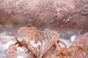 floral lace - light brown