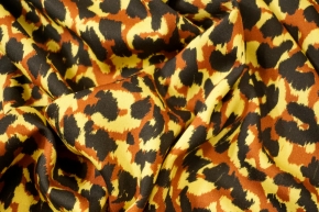 Viscose - leopard print, yellow