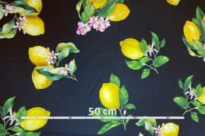 Viscose jacquard - lemon print