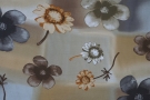 Viskose - Blumen auf Quadraten