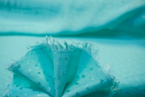 Viskosejacquard - pastell-türkis